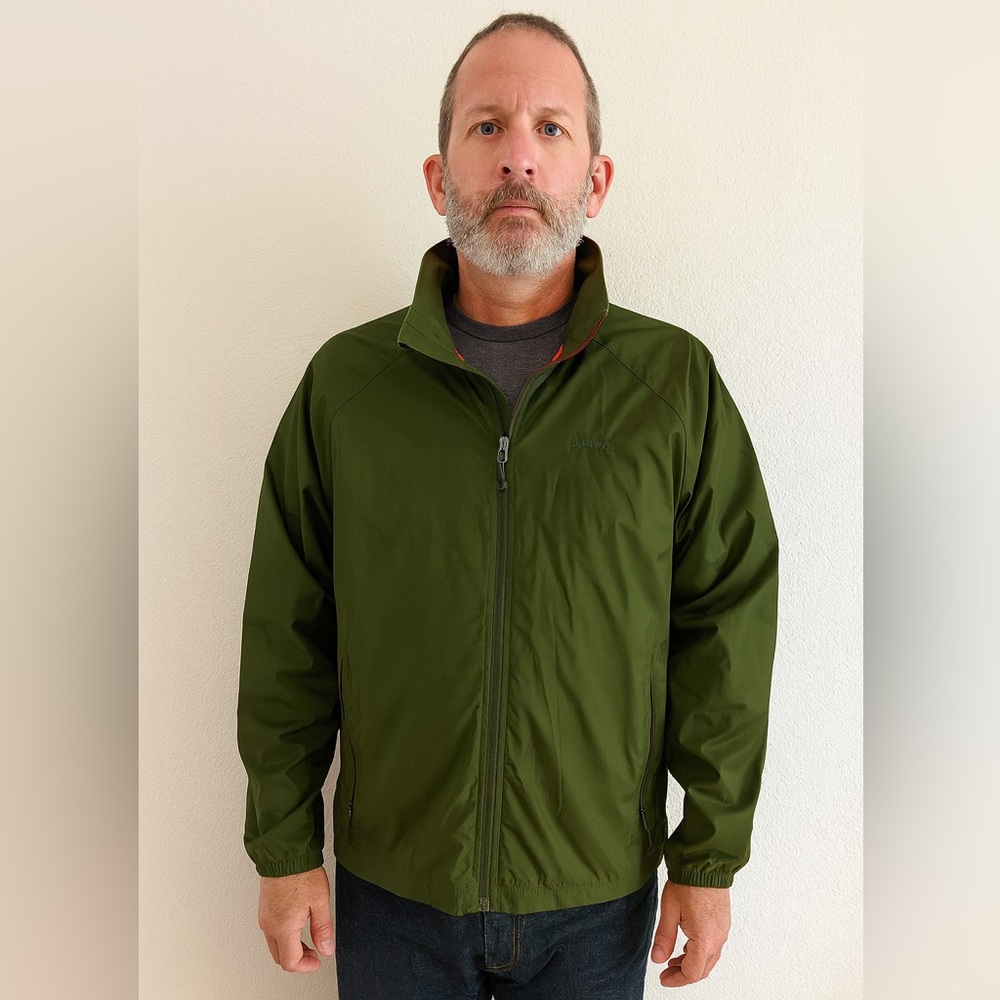 L.L.Bean Green Lightweight Windbreaker Jacket XXL Full Zip Outdoor Hiking